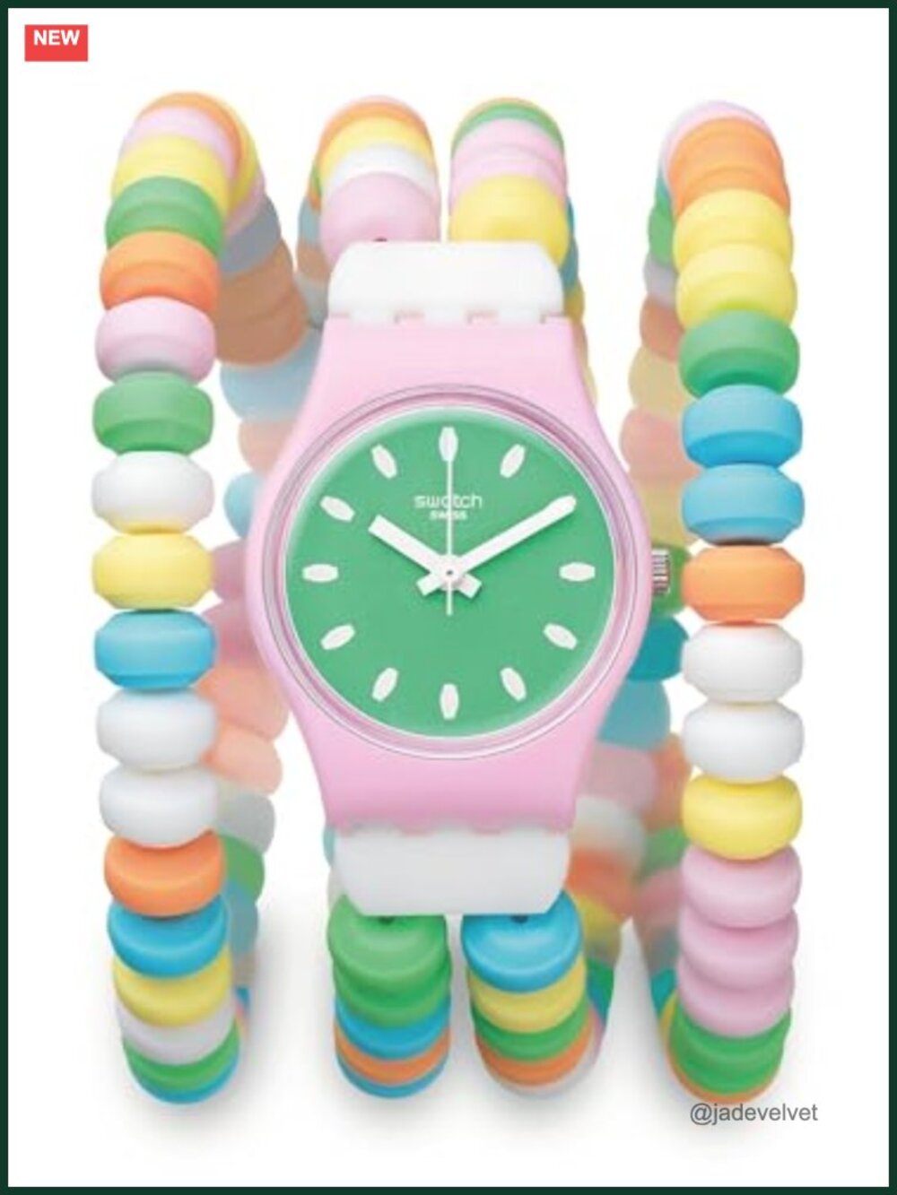 Swatch Caramellissima Quartz Dress Watch 25mm Round Crystal Buckle